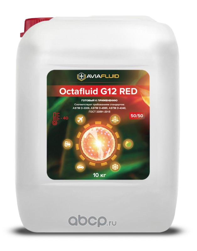 Антифриз Octafluid G12 Red 10 кг